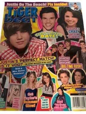 Tiger Beat Magazine July 2010 Justin Bieber